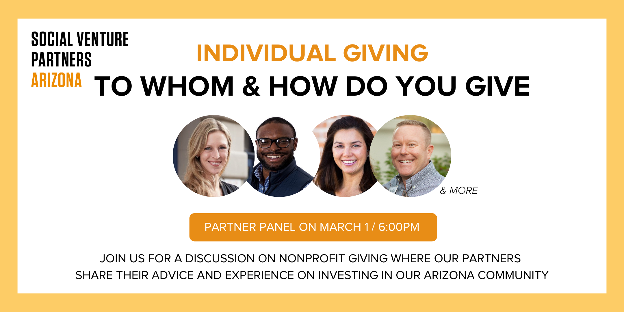 SVPAZ March 2023 Educational Event – ‘Individual Philanthropy’ Panel