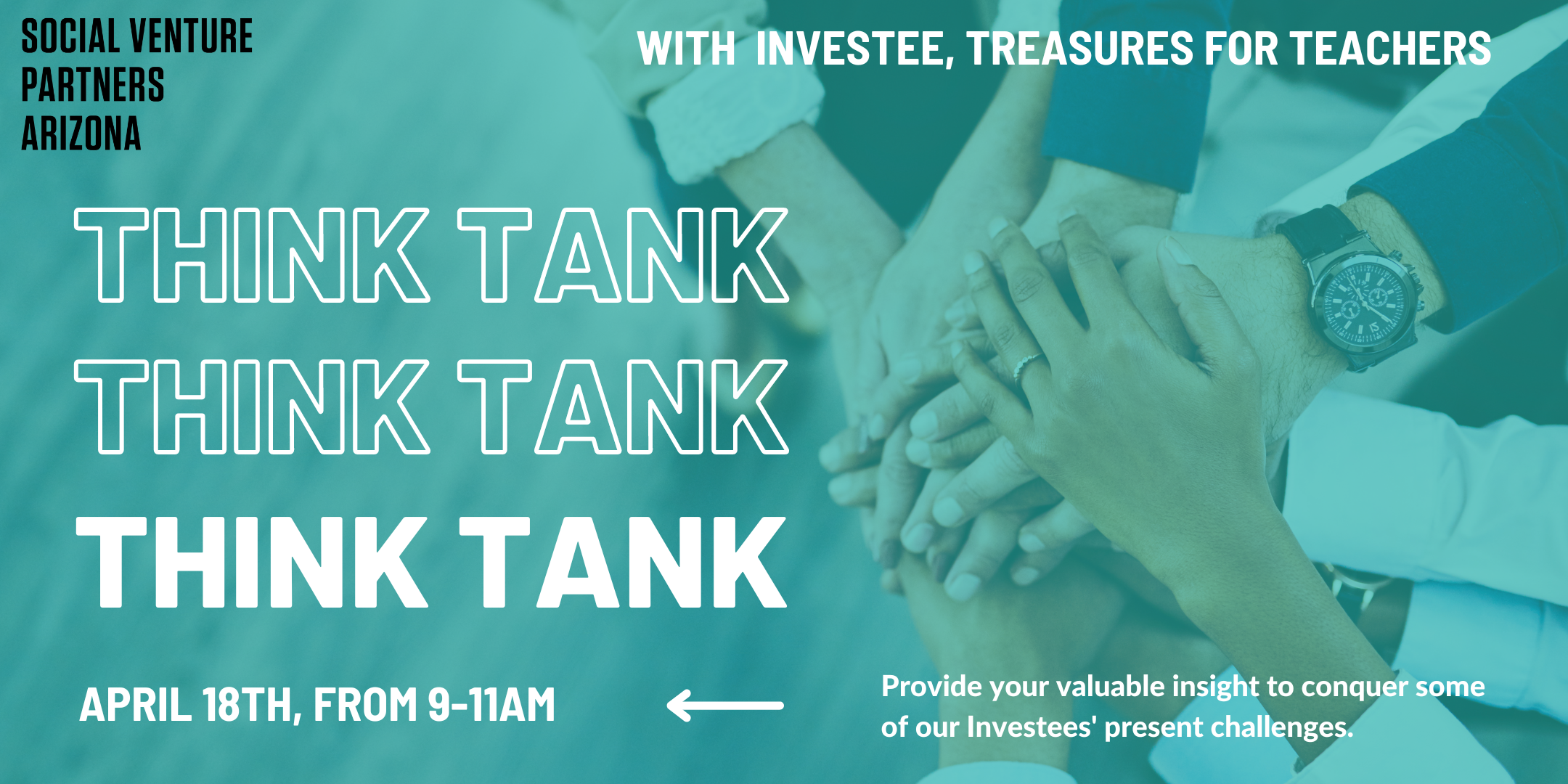 SVPAZ April 2023 Think Tank with Investee Treasures for Teachers