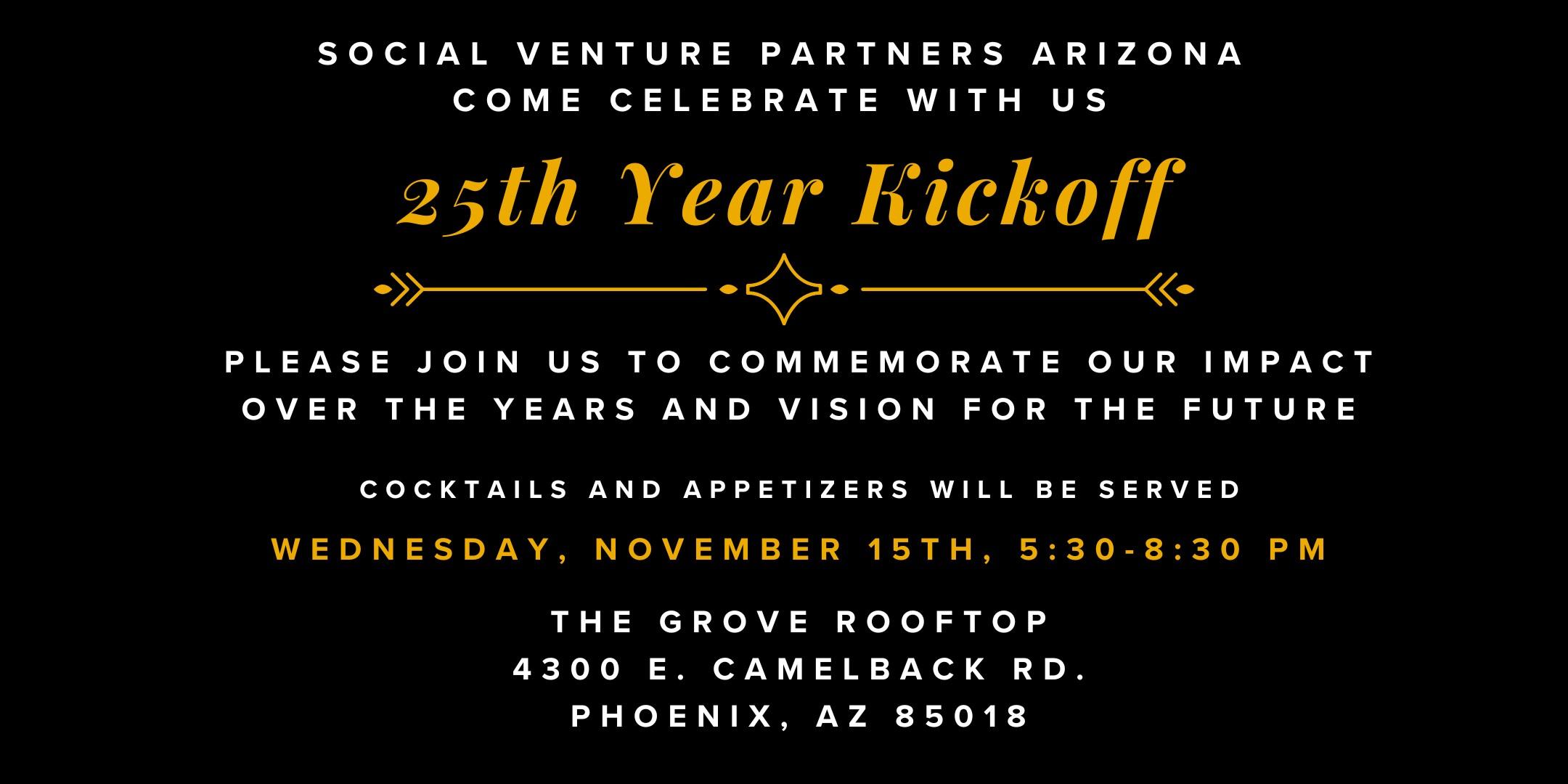 Social Venture Partners Arizona 25th Year Kickoff Celebration